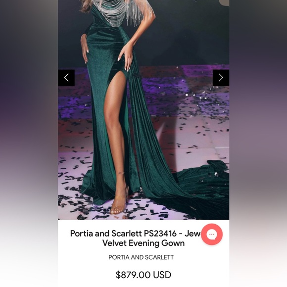 Stunning emerald Portia and scarlet dress - Picture 9 of 9